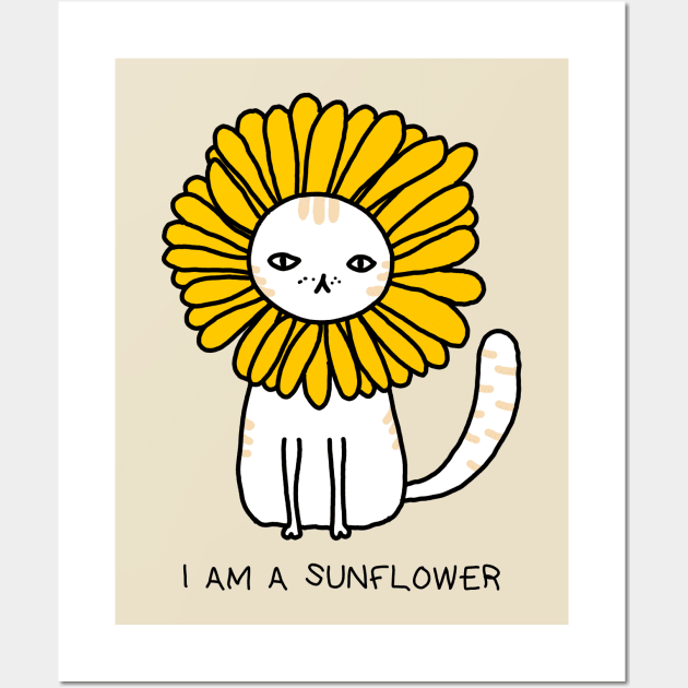 I Am A Sunflower Wall Art by Luna Illustration